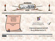 Tablet Screenshot of burg-birkenfeld.org